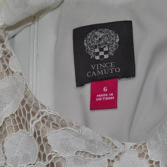 Vince Camuto Floral Lace Boho Shift Dress White Size 6 - Picture 4 of 16